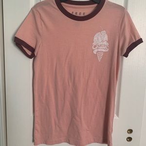 Pink short sleeve tee